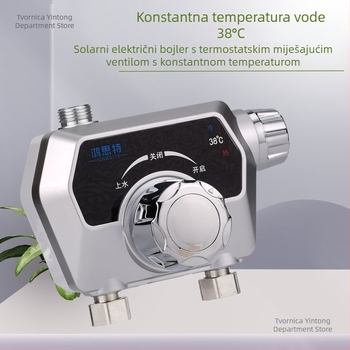 Termostatski plošno montirani miješajući ventil sa solarom inteligentnim automatskim reguliranjem temperature za tuširanje, toplu i hladnu vodu, kućna upotreba