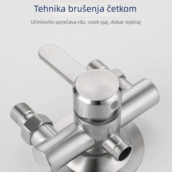 Tuš miješalica BL-8011, nehrđajući čelik, keramički disk ventila, jednostruka veza konstrukcija, neto težina 630 g