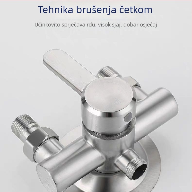 Tuš miješalica BL-8011, nehrđajući čelik, keramički disk ventila, jednostruka veza konstrukcija, neto težina 630 g