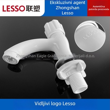 Plastična miješalica za umivaonik, model W33102, samo hladna voda, ulaz 15 mm, tlak 1,6 MPa, keramički kartridžni ventil