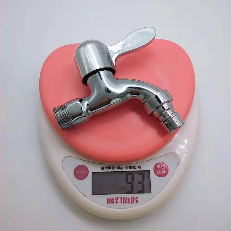 Kran za perilicu rublja od cinkove legure, zidni, s jednim ručnim upravljanjem, model 15 Tsim Mouth Faucet, nominalni tlak 10 bar