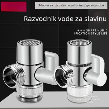 Mesingov razvodnik slavine s keramičkim diskom, jednostruki spoj za perilicu rublja, CE certifikat