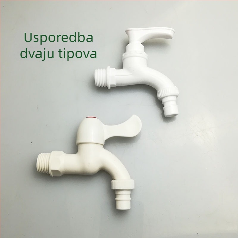Priključak slavine za perilicu rublja, plastična ručka, brzo otvaranje, otvaranje kljućem, jednostruka konstrukcija, model gyl0078