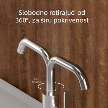 Miješiva slavina za umivaonik u kupaonici, bakrena legura, keramički disk ventil, otvaranje ključenom, dvostruki tip