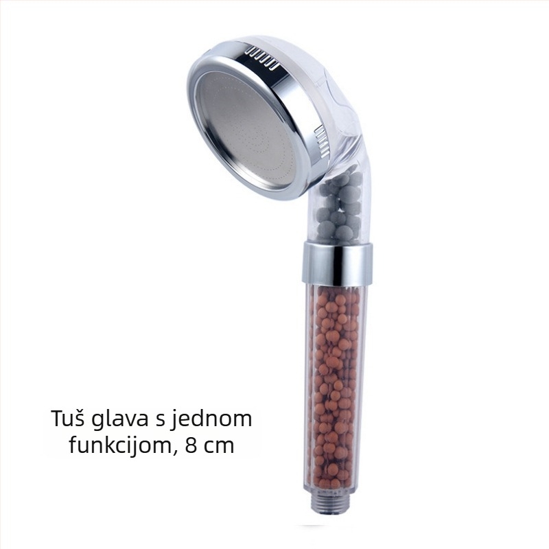 Prijenosni spa tuš set s režimima prskanja, masaže, mjehurića i kiše; ABS materijal, 4-priključni spoj, moderan dizajn