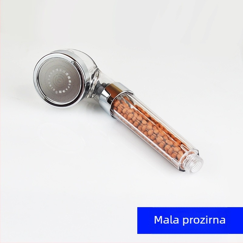 Prijenosni spa tuš set s režimima prskanja, masaže, mjehurića i kiše; ABS materijal, 4-priključni spoj, moderan dizajn