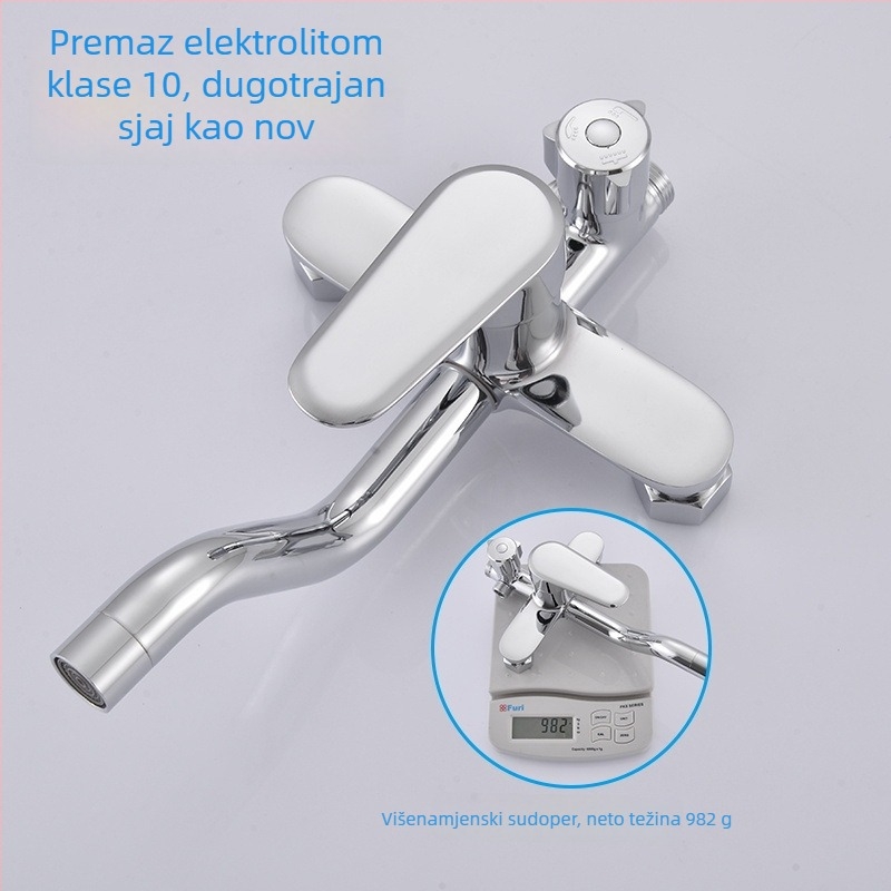 Bakrena Top Spray tuš glava, model 1017, kružna, ugrađena u zid