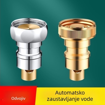 Priključak za perilicu s automatskim sigurnosnim ventilom, bakreni jezgra ventila, navoji, model 9434