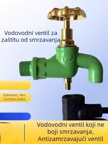 Kran protiv smrzavanja s injekcijom plina, model 001, keramički disk ventil, jednodijelna konstrukcija, električni vodovodni ventil