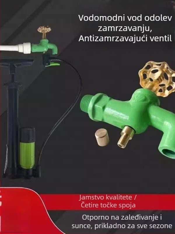 Kran protiv smrzavanja s injekcijom plina, model 001, keramički disk ventil, jednodijelna konstrukcija, električni vodovodni ventil