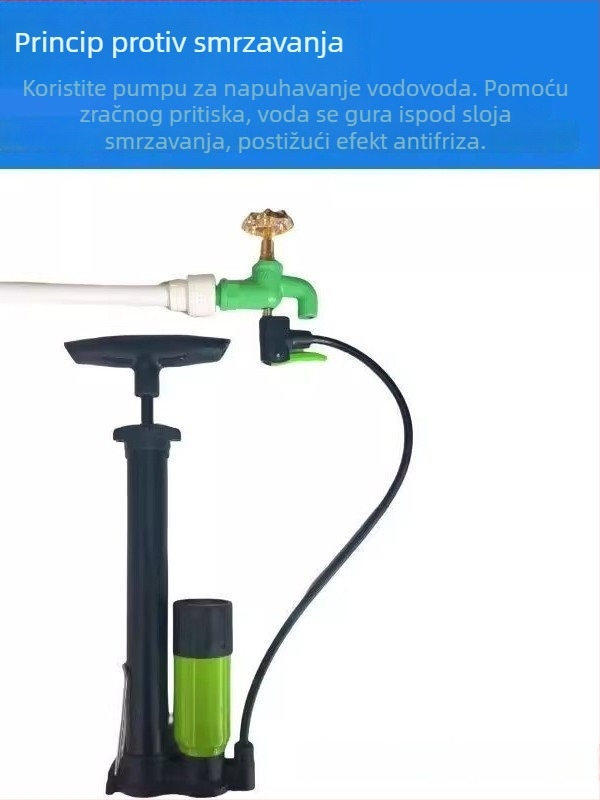 Kran protiv smrzavanja s injekcijom plina, model 001, keramički disk ventil, jednodijelna konstrukcija, električni vodovodni ventil