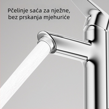 Jiumu slavina za umivaonik, model 32770-334/1B-Z, cinkova legura, keramički disk ventila, kromirani završni sloj