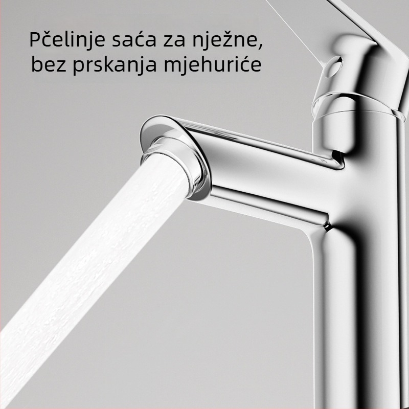Jiumu slavina za umivaonik, model 32770-334/1B-Z, cinkova legura, keramički disk ventila, kromirani završni sloj