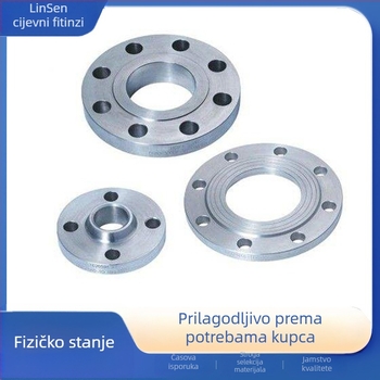 Kovana nehrđajućeg čelika prirubnica, zavariva, horizontalnog tipa, PN10, 4. razred, otporna na koroziju