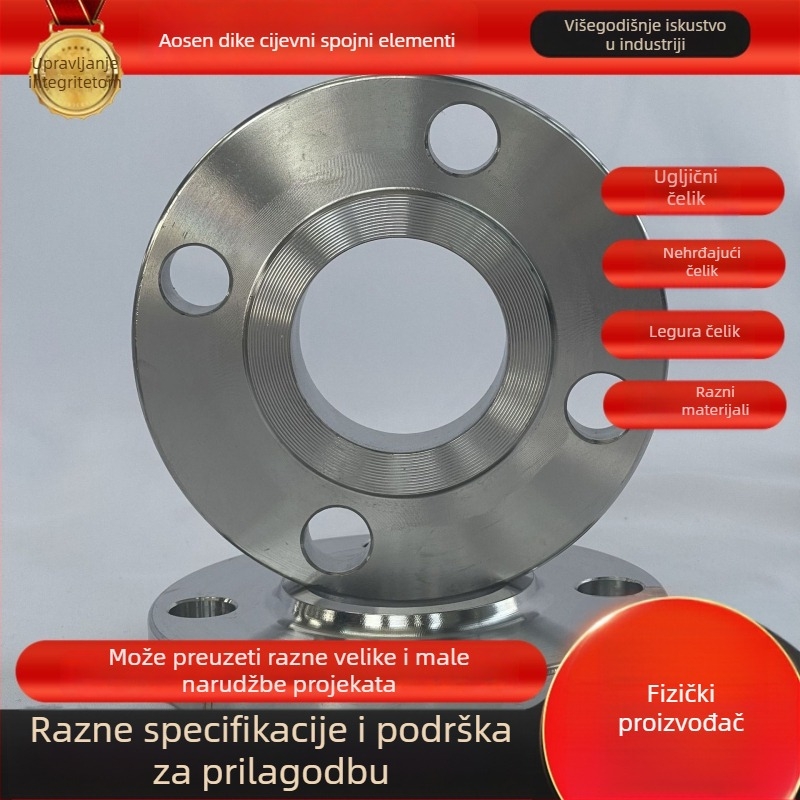 Zavarena prirubnica s vratom, ugljični čelik, poprečni tip, spoj kroz zavarivanje (Brend: Ausendick; Standardi HG/T20592-2009 GB/T91)