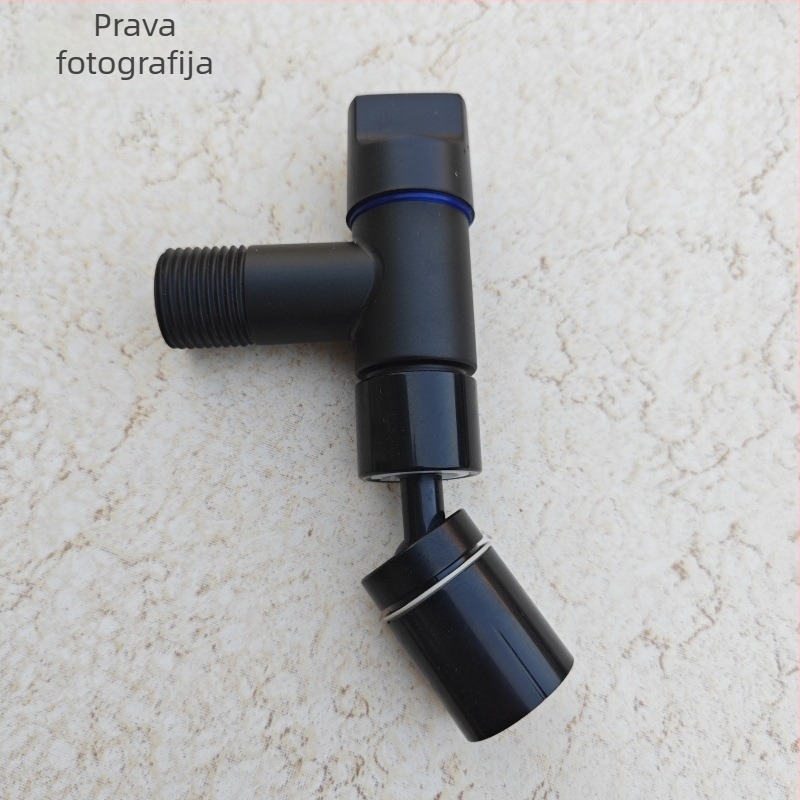 Zidna slavina od nehrđajućeg čelika za mop/kupatilo i vanjsku upotrebu – ugradnja u zid, promjer ulaza/izlaza 20 mm, otvaranje ključem, keramički disk ventila