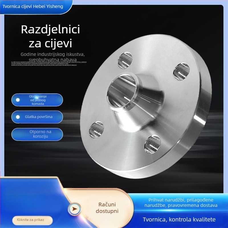 Prirubna ploča od nehrđajućeg čelika, zavareni spoj, otpornost na visok tlak, model 3779.