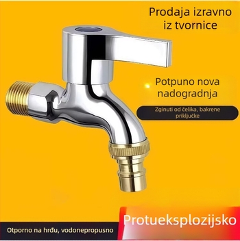 Zidni magnetizirani bakreni ventil za perilicu i mop pool te vanjsku upotrebu — MM-14, 4 priključka, 20 mm sjedalo ventila, 0–90°C