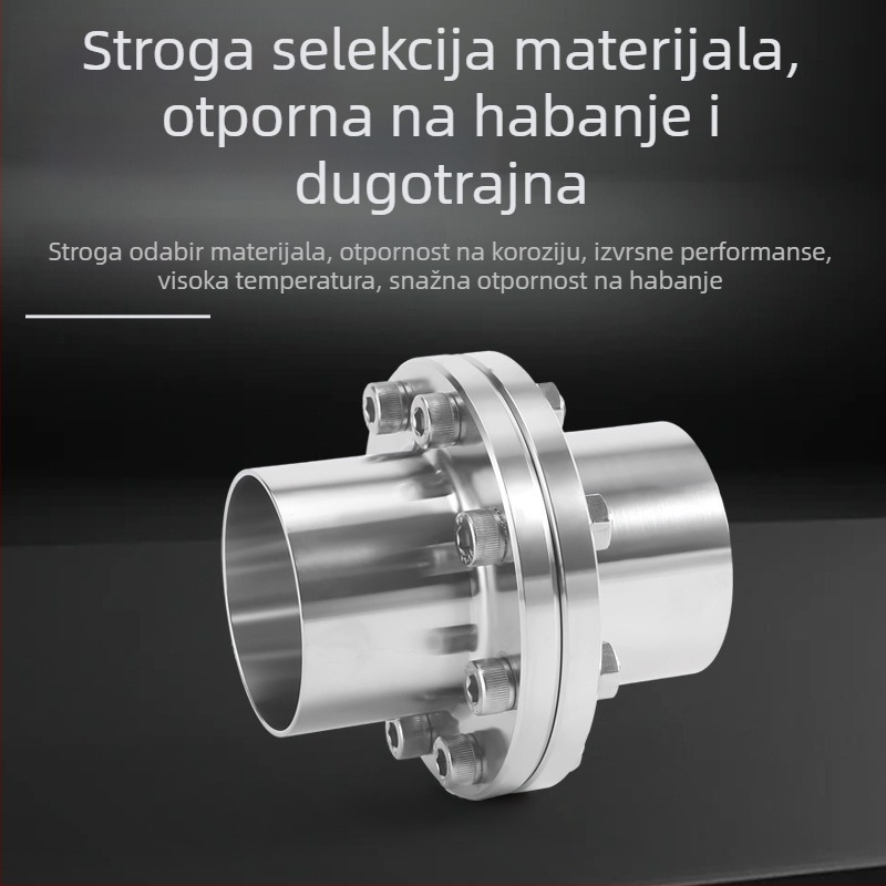 Nehrđajući čelični zavarni prirub 316L/304, sterilno, dugi aksijalni tip