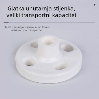 PPR prirubni fitinzi za toplinsko zavarivanje vodovodnih cijevi, spoj s prirubom i ventilom, 25–110, podijeljena prirubnica
