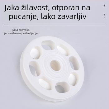 PPR prirubni fitinzi za toplinsko zavarivanje vodovodnih cijevi, spoj s prirubom i ventilom, 25–110, podijeljena prirubnica