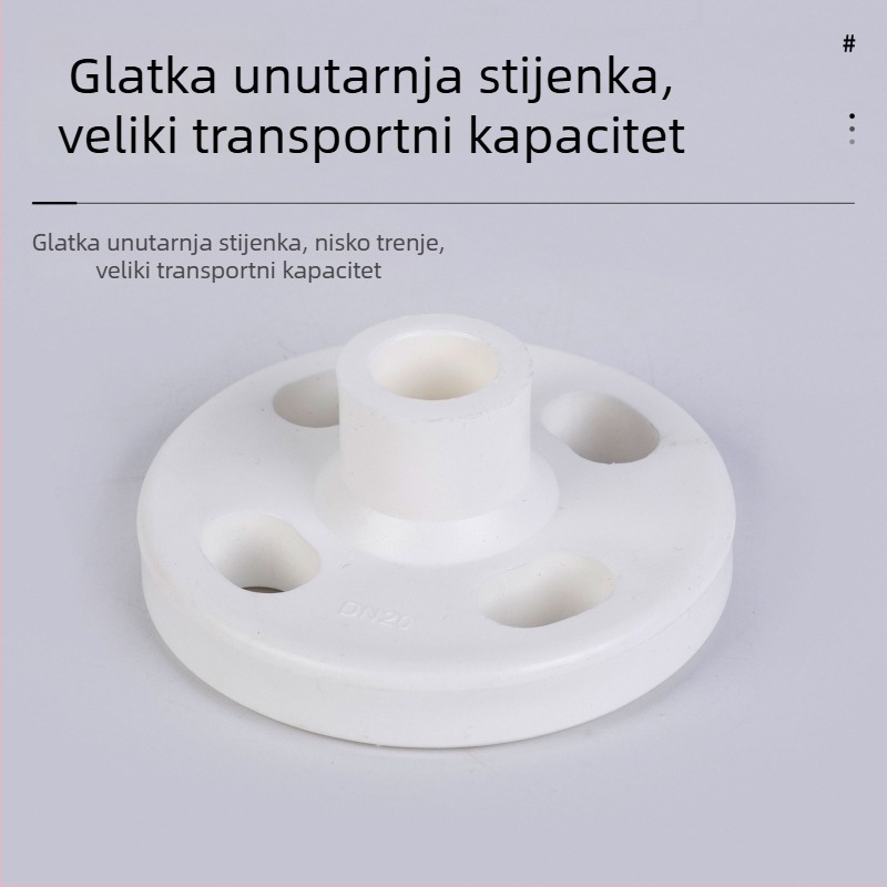 PPR prirubni fitinzi za toplinsko zavarivanje vodovodnih cijevi, spoj s prirubom i ventilom, 25–110, podijeljena prirubnica