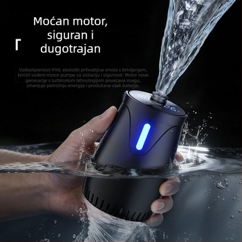 Vanjski tuš uređaj - ručni, ABS kućište, digitalni zaslon, LED rasvjeta, podesiva postavka (60°C, 5V 10W, miješani izlaz vode)