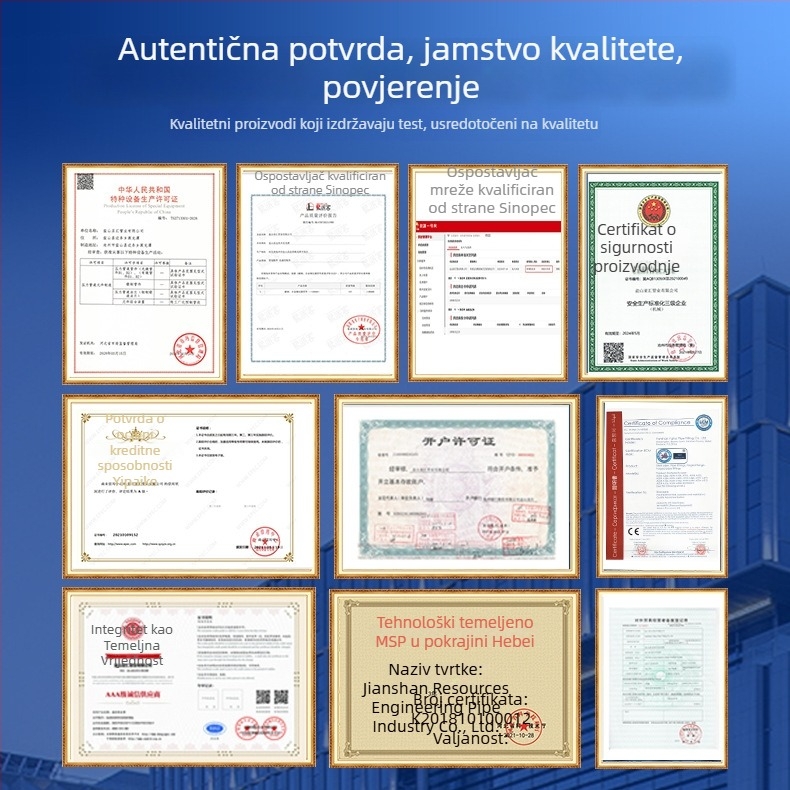 Izolirani spoj cjevovoda – bočni tip, zavarivanje spoja, ugljikova čelika, razred 1, visok tlak