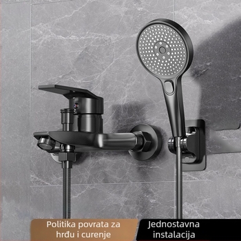 Ugradni trostruki miješani tuš slavina s keramičkim jezgrom ventila, tijelo od cinkove legure, 20 mm ulaz/izlaz, model LJ5478