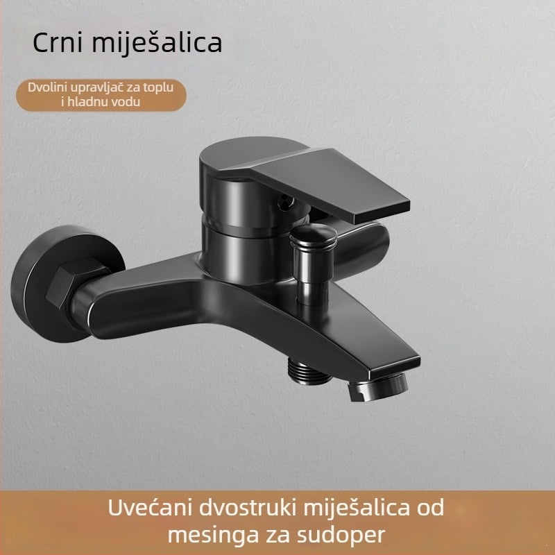 Ugradni trostruki miješani tuš slavina s keramičkim jezgrom ventila, tijelo od cinkove legure, 20 mm ulaz/izlaz, model LJ5478