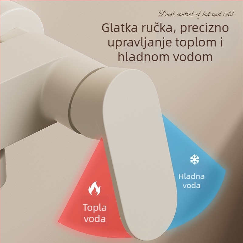 Tuš set s skrivenom glavom – kvadratni oblik, Space aluminij, funkcije raspršivanje i kiša, završni premaz Baking Paint, model Hsn178