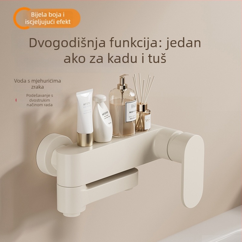Tuš set s skrivenom glavom – kvadratni oblik, Space aluminij, funkcije raspršivanje i kiša, završni premaz Baking Paint, model Hsn178