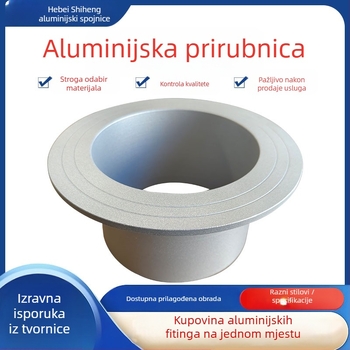 Aluminijski prirubni spoj od legure, horizontalnog tipa, zavarena veza, model DN15–DN4000, promjer po narudžbi