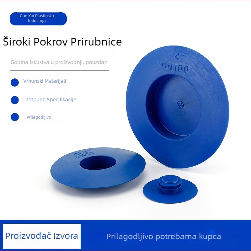Plastični zaštitni kapak za flange, aksijalnog tipa, spoj klipsom; značajke: dobra elastičnost, otpornost na koroziju, visoki tlak; Materijal: plastika; Standard: nacionalni standard.