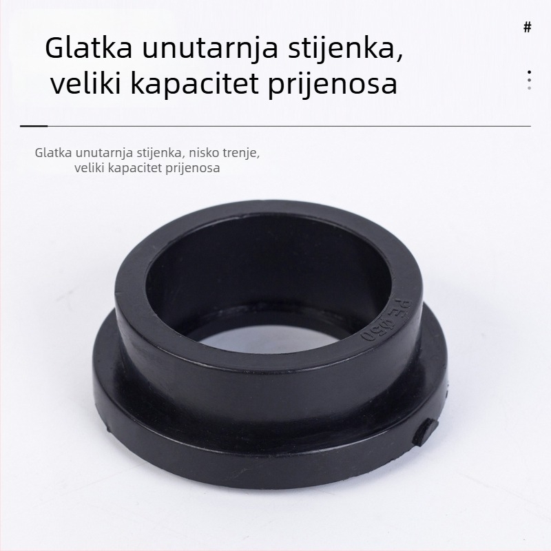 PE plastični prirubni set – horizontalni tip, spoj vijcima, materijal PE, dobra elastičnost
