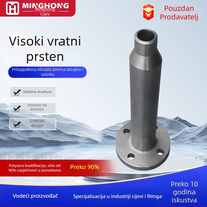 Flanša od nehrđajućeg čelika s dugim visokim vratom, spoj zavaren, prema nacionalnom standardu, otporna na koroziju i visok tlak.