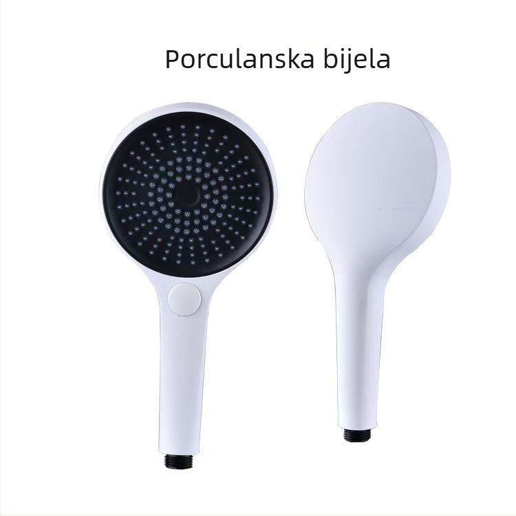 Ručna tuš glavica s tri funkcije, ABS + tekući silikon, model BL-6002, radna temperatura 0–60°C, nazivni tlak 0,8 MPa