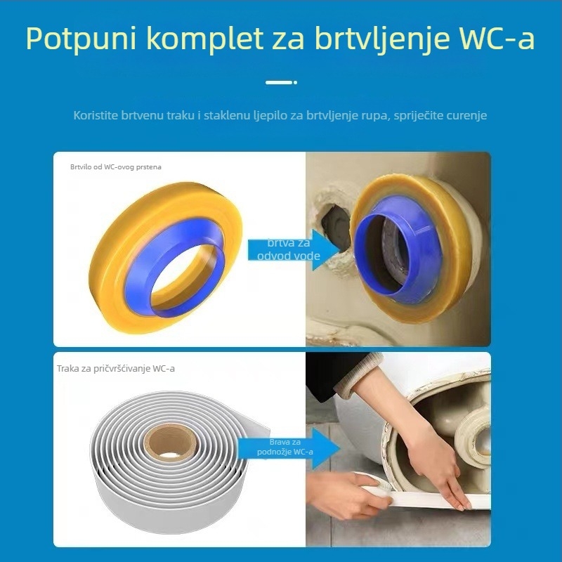 Zaptivni prsten za odvodnju toaleta Aoquan – ugradnja, bez certifikata