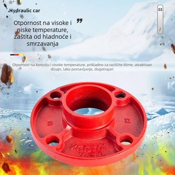 Osični spoj s prirubom, klampska veza, otporan na visoki tlak, model: priruba, brtva za prirubu