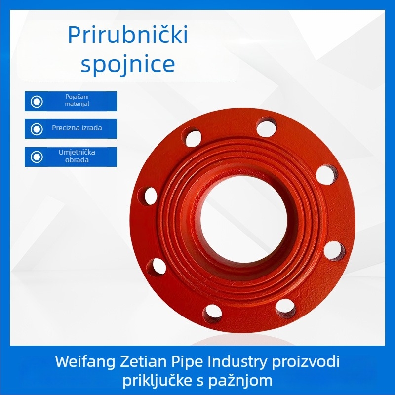 Duktilni lijev konverzijska prirubnica, vijčano spojenje, otpornost na visoki tlak, Klasa 1