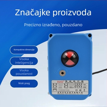 Električni nehrđajući čelični kuglasti ventil DN32, trodijelno tijelo