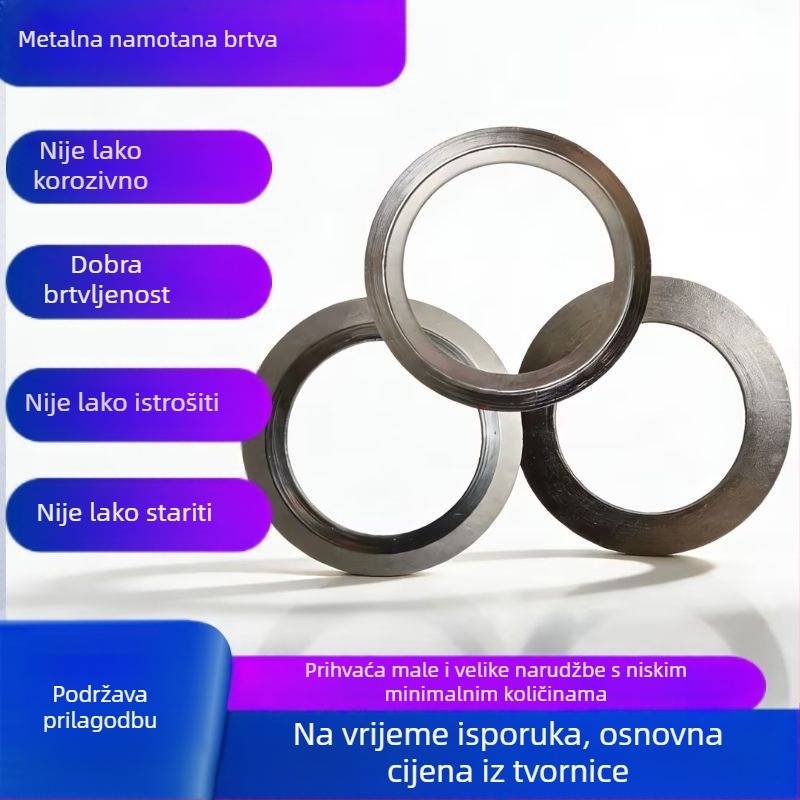 304 nehrđajući čelik garnitura za prirubu – brtva za osovinu, otpornost na visoke temperature i tlak