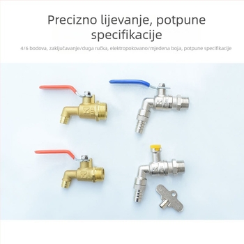 Mesing mlaznica za toplu vodu s brzim otvaranjem, ventil za ispuštanje radijatora, visoka temperaturna otpornost