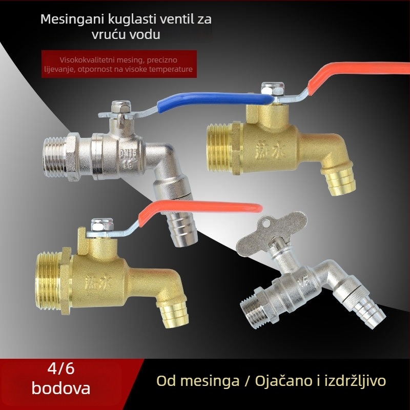 Mesing mlaznica za toplu vodu s brzim otvaranjem, ventil za ispuštanje radijatora, visoka temperaturna otpornost