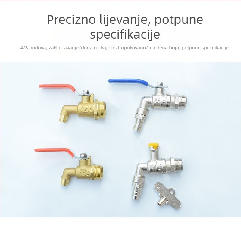 Mesing mlaznica za toplu vodu s brzim otvaranjem, ventil za ispuštanje radijatora, visoka temperaturna otpornost