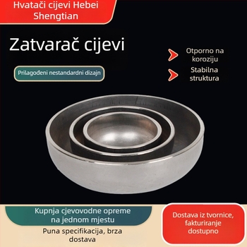 Cijevni kap s polusferičnom glavom, ugljično čelik, DN20-DN2200, otpornost na koroziju i visok tlak