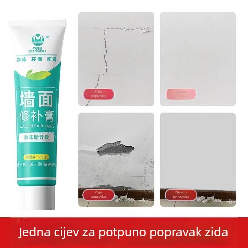 Žbuka za zidove s vodootpornom formulom za unutarnje i vanjske zidove, model 250GBQG; porijeklo Yiwu, Kina; rok trajanja 18 mjeseci
