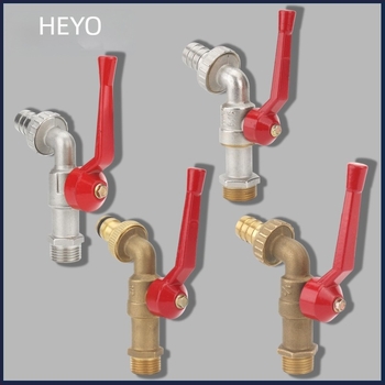 Set slavina za perilicu rublja s dugačkom ručkom (bakar; ugradnja u zid; model E1-E4; jednoručni upravljač; pijeskovanje)