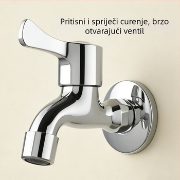 Joyou slavina za umivaonik s električnim toplim vodom, mesing tijelo, keramički disk ventil, otvaranje ključem, moderan minimalistički stil