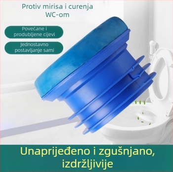 Tijesnili prsten za klozetski flanš, protiv mirisa, produžen univerzalni, protiv curenja, silikon kaučuk